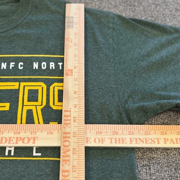 Mens Green Bay Packers T Shirt Size L Green Short Sleeve NFL Team Apparel Tee - Picture 2 of 5